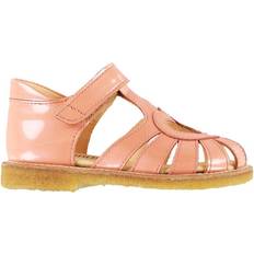 Angulus Sandal With Heart Detail And V Peach - Oranje