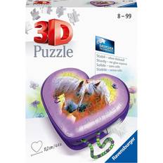 Tiere 3D-Puzzles Ravensburger Heart Box Horses 54 Pieces