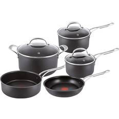 Tefal induction set Tefal Jamie Oliver Premium Hard Anodised Induction Cookware Set with lid 5 Parts