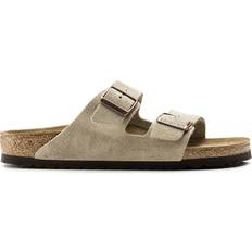 Birkenstock Arizona Suede Leather Two-Strap Sandals - Taupe