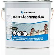 Takbeläggningsfärg hagmans Hagmans 4Kg Takfärg utomhus Svart