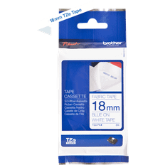 Kontorartikler Brother P-Touch Fabric Tape Blue on White