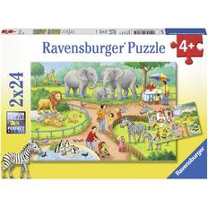 Ravensburger Een dag in de dierentuin 2x24st