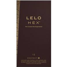 Extra fin Préservatifs LELO Hex XL Boîte de 12 Préservatifs Transparent