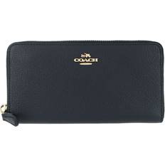 Coach Accordion Zip Wallet - Navy/Light Gold
