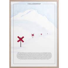 Kunskaps Tavlan Fjällsäkerhet Poster 30x40cm