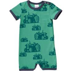 Drenge Playsuits Børnetøj Fred's World Farming Summer Romper with Tractor Print - Green (1583035600-018602201)