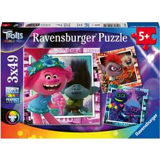 Goedkoop Legpuzzels voor op de vloer Ravensburger Trolls World Tour 3x49st