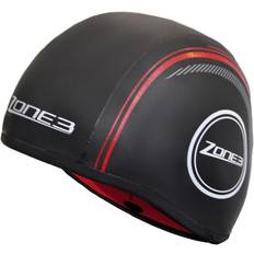 Zone3 Gorro De Neopreno Strapless Swim Cap Negro/rojo