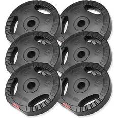 Gorilla Sports Pro Trigrip Weight Plates 6x5kg