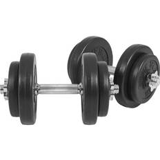 10 kg - Dumbbell set Dumbbells Gorilla Sports Dumbellset 20 kg Kunststof