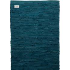 Rug Solid Cotton Blue 60x90cm