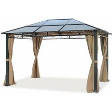 Paviljong 3x4m Toolport Deluxe Hardtop Garden Gazebo 3x4 m