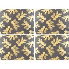 Pimpernel Etched Leaves Place Mat Gray, Blue, Pink, Red, White (40x30cm)