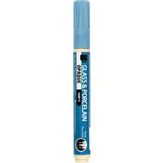 Creotime Glass & Porcelain Pens Opaque Light Blue 2-4mm