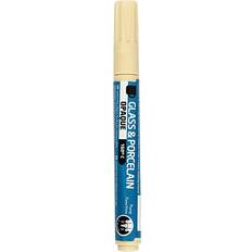 Creotime Glass & Porcelain Pens Opaque Cream 2-4mm