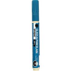 Plumas para Cristal y Porcelana Creotime Glass & Porcelain Pens Opaque Turquoise 2-4mm