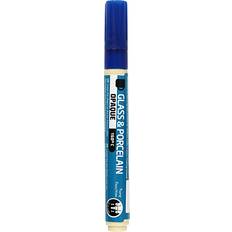 Creotime Glass & Porcelain Pens Opaque Dark Blue 2-4mm