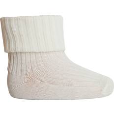 mp Denmark Ankle Wool Rib Turn Down - Snow White (589-432)