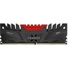 PNY Anarchy X DDR4 sarja 16 GB: 2 x 8 GB DIMM 288-PIN 3200 MHz PC4-25600 CL16 1,35 V puskuroimaton ei-ECC punainen