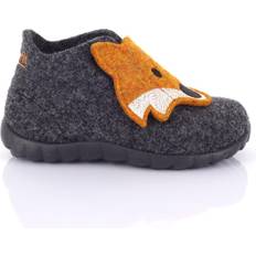 Wolle Lauflernschuhe Superfit Happy - Grey/Brown Estate