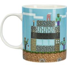 Plastique Tasses Paladone Minecraft Build A Level Mug 32.5cl