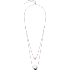 Calvin Klein Halsband Calvin Klein Unpaired Chain Necklace - Silver/Rose Gold