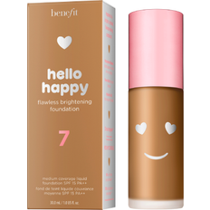 Benefit hello flawless foundation Benefit Hello Happy Flawless Brightening Foundation SPF15 PA++ #7 Medium-Tan Neutral