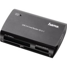 Hama Lecteur de carte Externe USB 2.0 5 pour Carte Xd, Compact Flash, MicroSD, MS, MS Duo, MS Pro, MS Pro Duo, SD