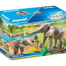 Elephant Play Set Playmobil Family Fun Elephant Habitat 70324