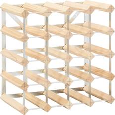 Steel Wine Racks vidaXL 282469 Beige Wine Rack 22.5x41.5cm