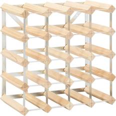 Beige Wine Racks vidaXL 282469 Wine Rack 22.5x41.5cm