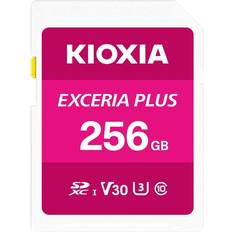 SDXC Cartes mémoire vente Kioxia EXCERIA PLUS Carte SDXC 256 GB UHS-I, v30 Video Speed Class