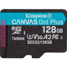 Schede di Memoria & Chiavette USB Kingston Canvas Go! Plus microSDXC Class 10 UHS-I U3 V30 A2 170/90MB/s 128GB