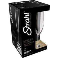 Plastic Champagne Glasses Strahl - Champagne Glass 16.6cl 4pcs