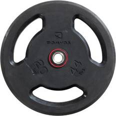 Domyos Halterschijf met rubber 20 kg 28 mm met openingen