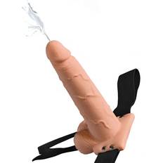 Fetish Fantasy Squirting Hollow Strap-On with Balls 7.5"