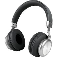 D-Parts Cuffia Stereo Bluetooth V. 5 Nero Silver