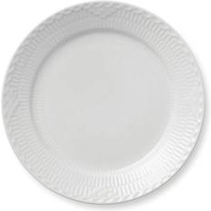 Royal Copenhagen Vit Halvblonde Flat tallrik 25cm