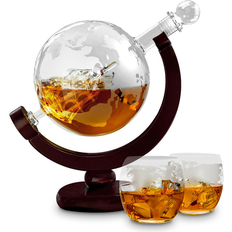 MikaMax Globe Carafe à Whiskey 3pcs 0.85L