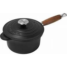 Støbejern Kasseroller Le Creuset Matte Black Classic Cast Iron med låg 18cm