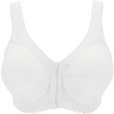 The Front Close Wire-Free Support Bra - White