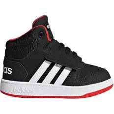 Adidas hoops 2.0 mid Barnskor adidas Infant Hoops 2.0 Mid - Core Black/Cloud White/Hi-Res Red