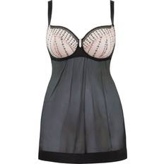Svarta Negligéer Curvy Kate Belle Babydoll - Blush/Black