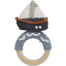 Sebra Crochet Rattle Ocean Dive Boat on Ring