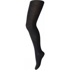 Wool Rib Tights - Dark Gray Melange (128-497)