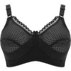 Miss Mary Cotton Dots Non-wired Bra - Black