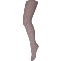 Strømpebukser Børnetøj mp Denmark Cotton Rib Tights - Light Brown (130-489)