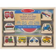 Melissa & Doug My First Wooden Stamp Vehicles Set