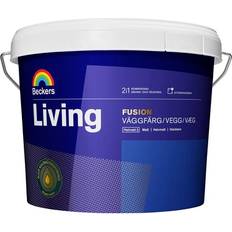 Vattenburna - Väggfärger Målarfärg Beckers Living Fusion Primer Väggfärg Vit 2.7L